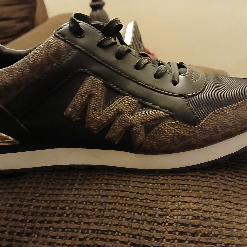 Michael Kors Black and Brown Athletic Sneakers